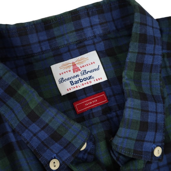 Barbour Williams Linen Button Down Shirt - Picture 6 of 9